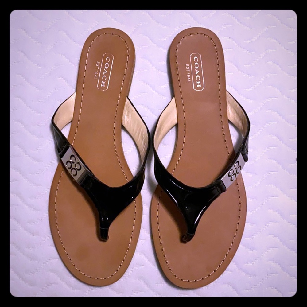 COACH Radiant flip flops